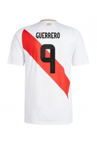 Peru Paolo Guerrero #9 Jalkapallovaatteet Kotipaita Copa America 2024 Lyhythihainen